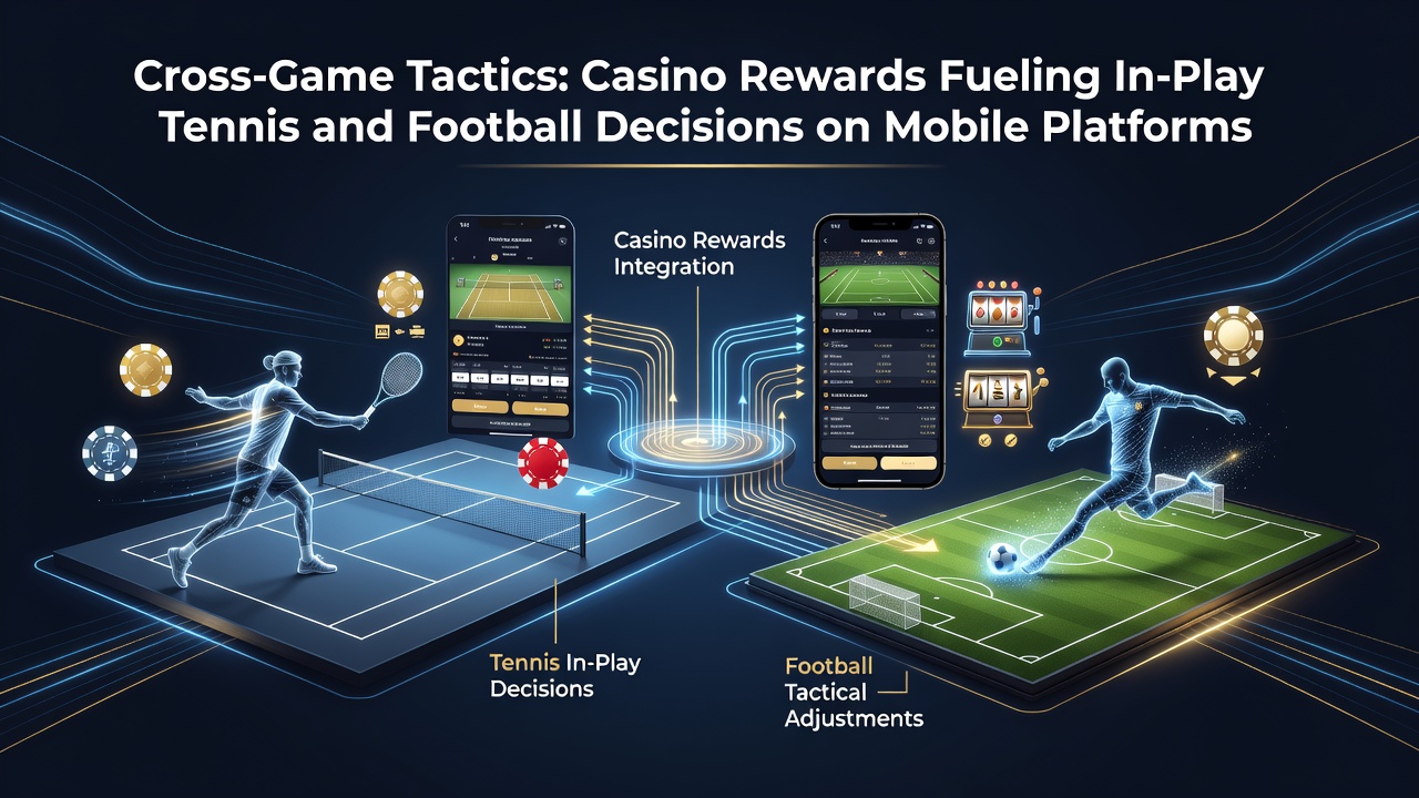 Schermafbeelding van mobiele app met casino beloningen en live voetbal weddenschappen