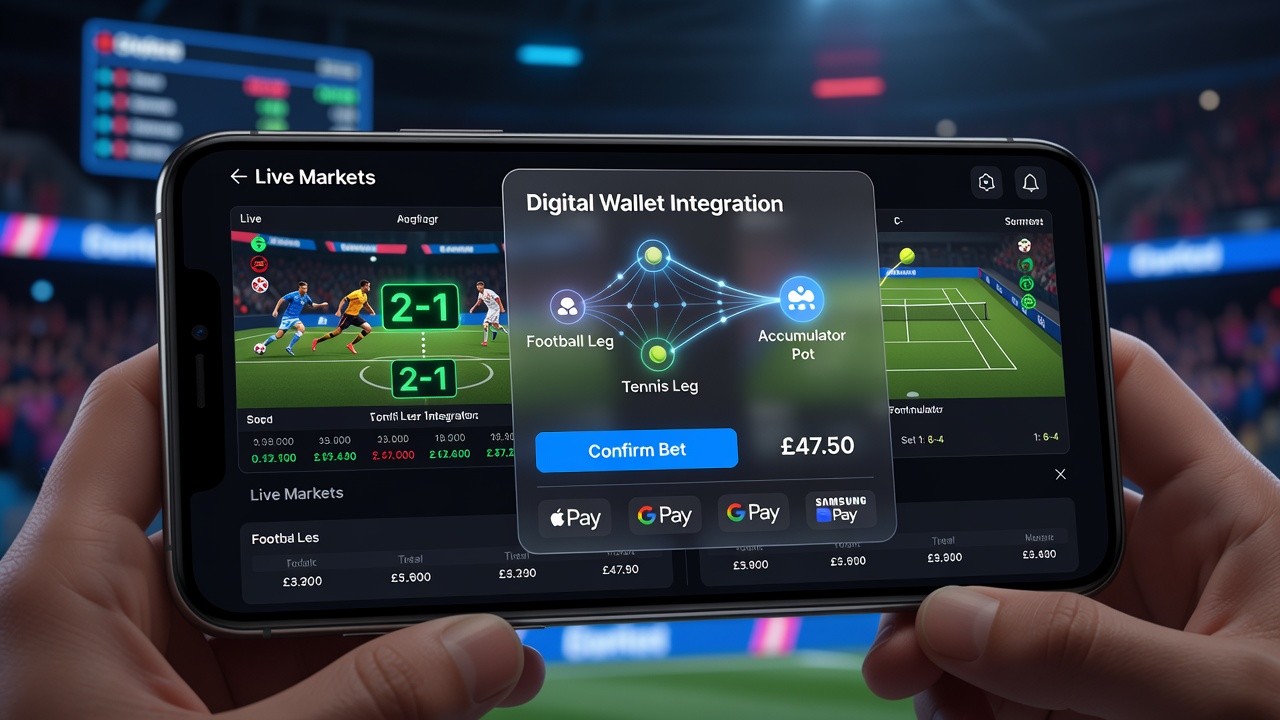 Digitale portemonnees in actie tijdens live weddenschappen op mobiele apps voor voetbal en tennis