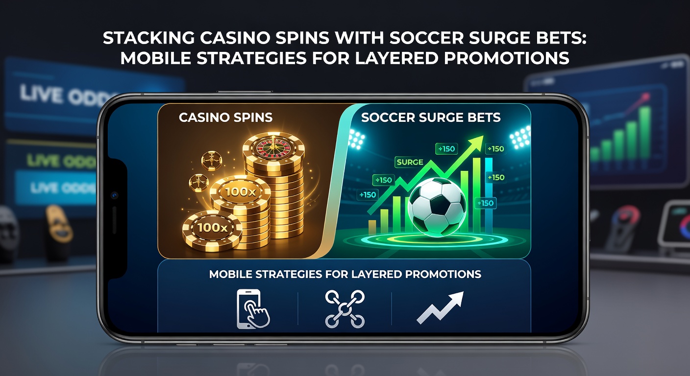 Live voetbalwedstrijd op mobiel met surge odds en casino spins popup, layered betting in volle gang